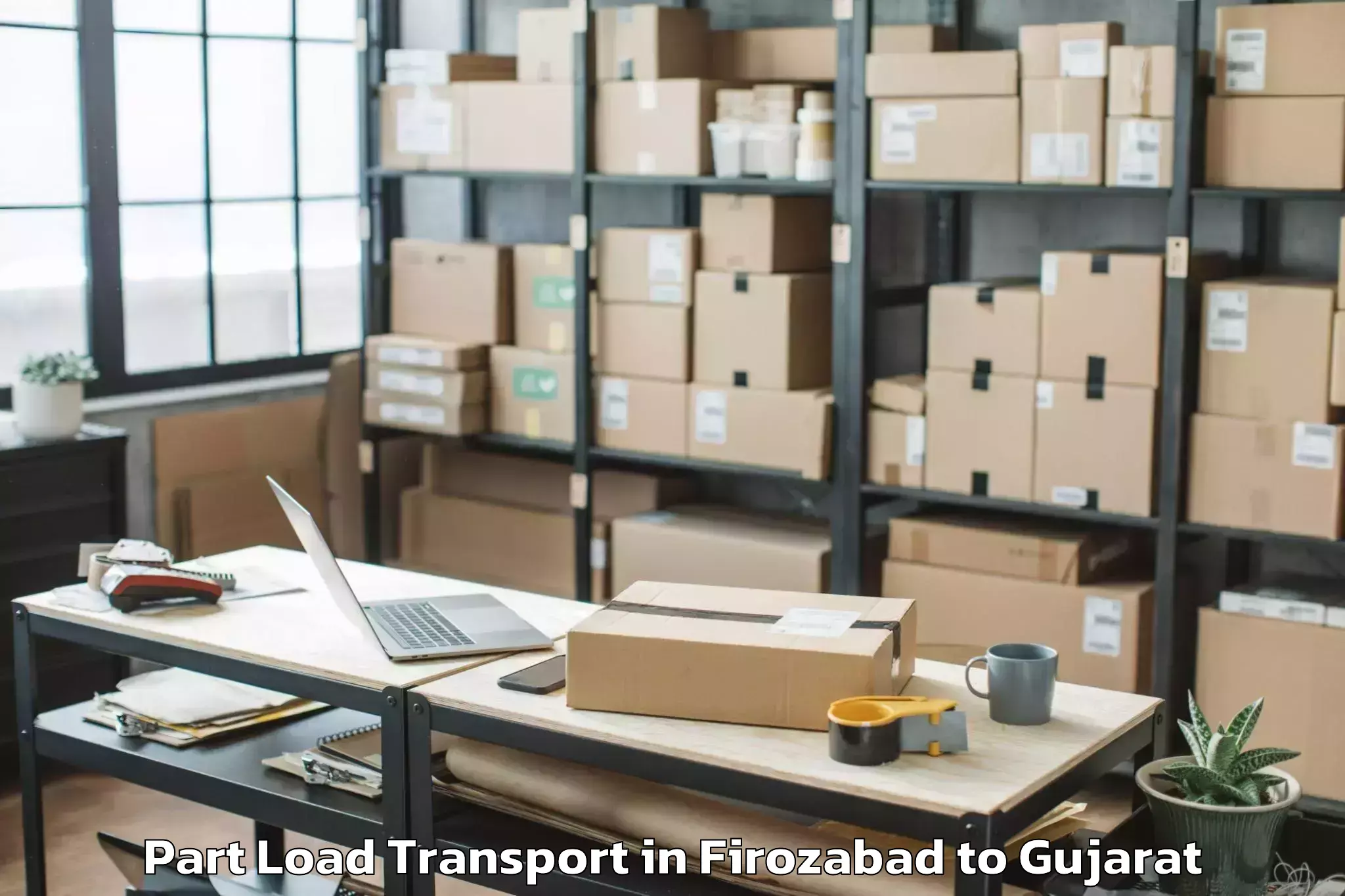 Discover Firozabad to Chikhli Part Load Transport